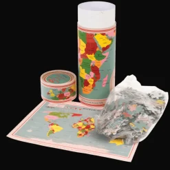 Rex London Jigsaw puzzle in a tube (300 piece) - World Map Discount
