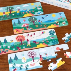 Rex London Jigsaw puzzles (4 x 12 pieces) - Seasons Discount