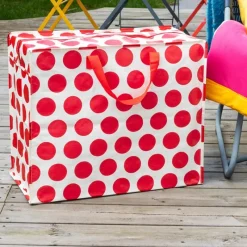 Rex London Jumbo storage bag - Spotlight red on white Fashion
