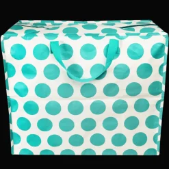Rex London Jumbo storage bag - Spotlight turquoise on white Clearance
