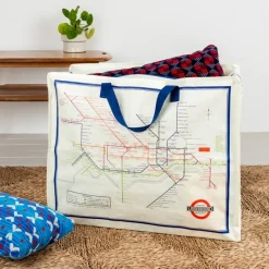 Rex London Jumbo storage bag - TfL Heritage Tube Map Outlet