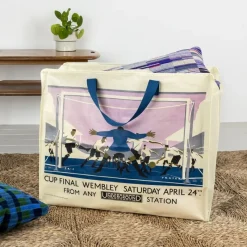 Rex London Jumbo storage bag - TfL Vintage Poster "Cup Final" Online