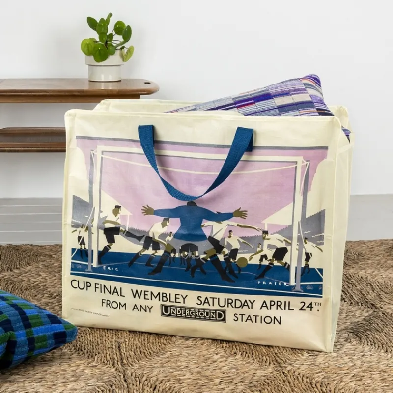 Rex London Jumbo storage bag - TfL Vintage Poster "Cup Final" Online