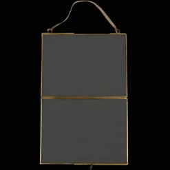 Rex London Landscape double sided glass and brass metal hanging frame (20 x 15cm) Best