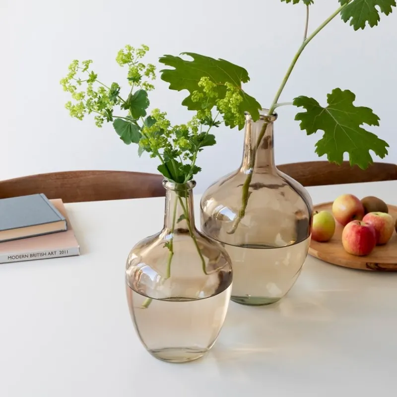 Rex London Large bottle vase (31cm) - Amber Hot