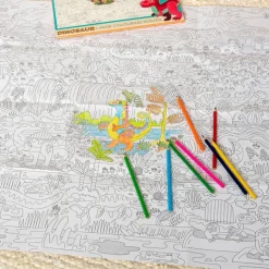 Rex London Large colouring poster with pencils - Baby Dinos Discount