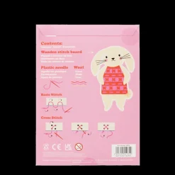 Rex London Learn to sew wooden hand-stitch set - Bunny Fashion