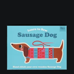 Rex London Learn to sew wooden hand-stitch set - Sausage Dog Outlet