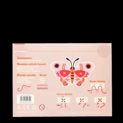 Rex London Learn to sew wooden hand-stitch set - Butterfly Outlet
