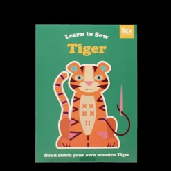 Rex London Learn to sew wooden hand-stitch set - Tiger Clearance