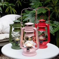 Rex London LED hurricane lantern - Green Fashion