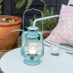 Rex London LED hurricane lantern - Light Blue Online