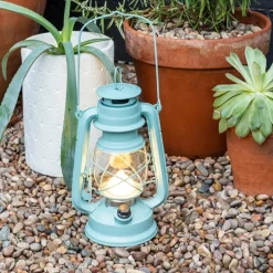 Rex London LED hurricane lantern - Light Blue Online