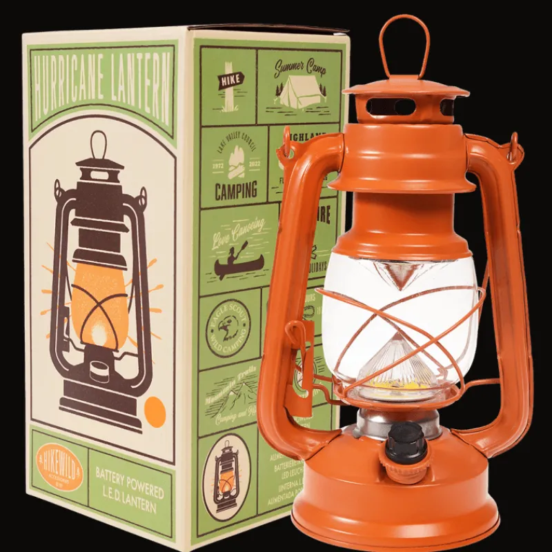 Rex London LED hurricane lantern - Orange Fashion