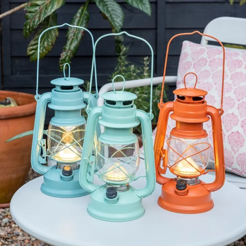 Rex London LED hurricane lantern - Orange Fashion