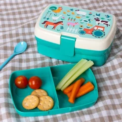 Rex London Lunch box with tray - Farmyard Fashion