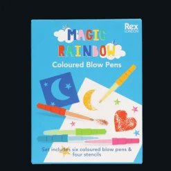 Rex London Magic rainbow coloured blow pens Best