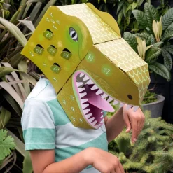 Rex London Make your own dinosaur head - 3D T-Rex mask New