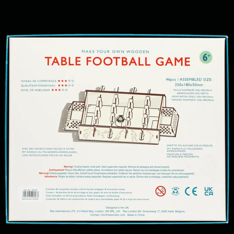 Rex London Make your own wooden table game - Football Discount