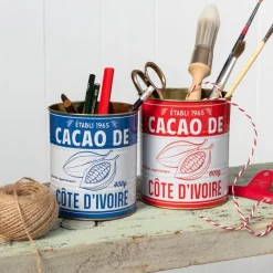 Rex London Medium storage tins (set of 2) - Cacao Fashion