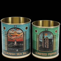 Rex London Medium storage tins (set of 2) - Cornish salt and pepper Hot