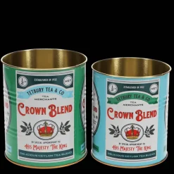 Rex London Medium storage tins (set of 2) - Crown Blend Discount