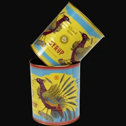 Rex London Medium storage tins (set of 2) - GOLDEN ROSE SYRUP Outlet