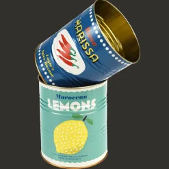Rex London Medium storage tins (set of 2) - LEMONS & HARISSA New