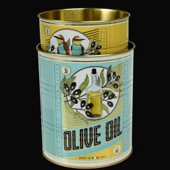 Rex London Medium storage tins (set of 2) - OLIVE OIL New