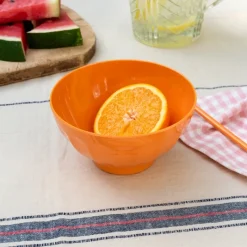 Rex London Melamine bowl - Orange Clearance