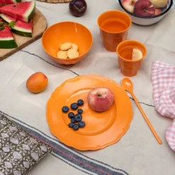 Rex London Melamine bowl - Orange Clearance