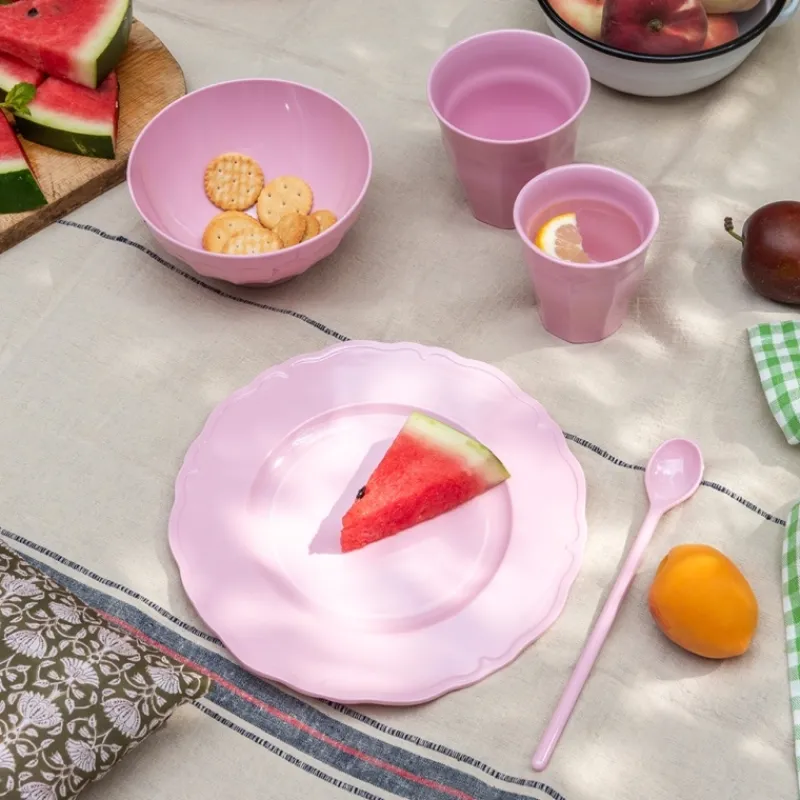 Rex London Melamine long-handled spoon - Pink Clearance