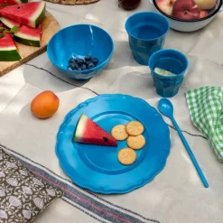 Rex London Melamine long-handled spoon - Petrol blue Online