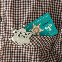 Rex London Metal badge and ID card - Secret Agent Hot