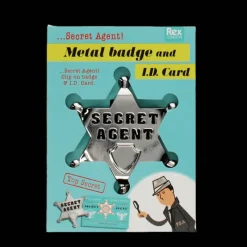 Rex London Metal badge and ID card - Secret Agent Hot