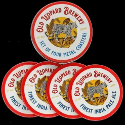Rex London Metal coasters (set of 4) - Old Leopard Brewery Outlet