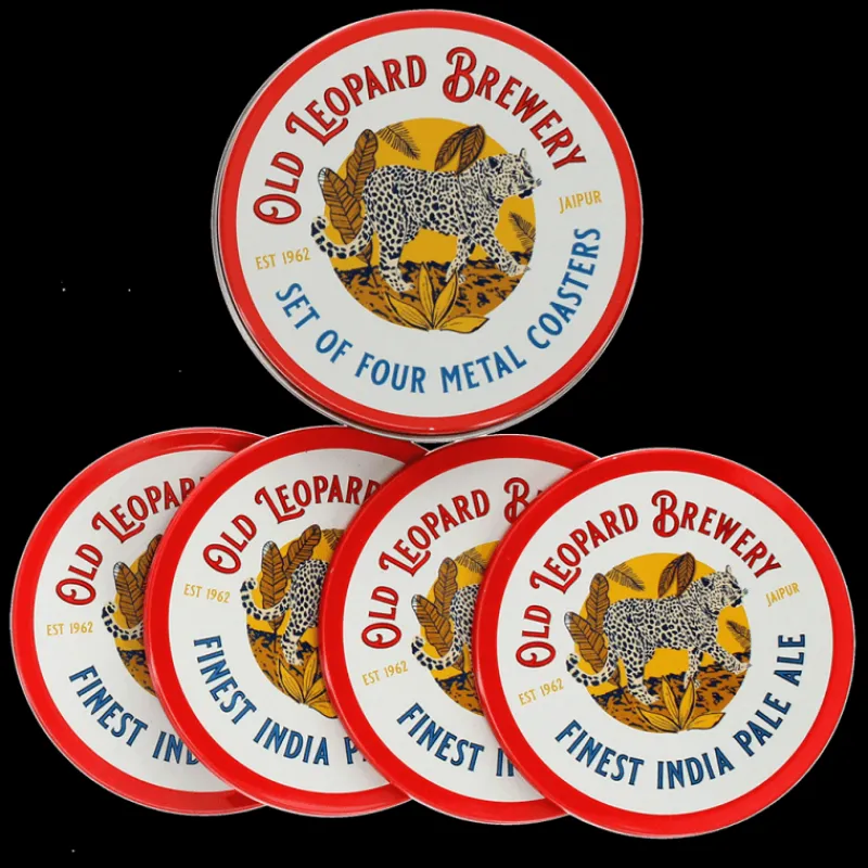 Rex London Metal coasters (set of 4) - Old Leopard Brewery Outlet