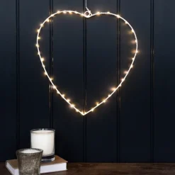 Rex London Metal heart LED light - 30cm New