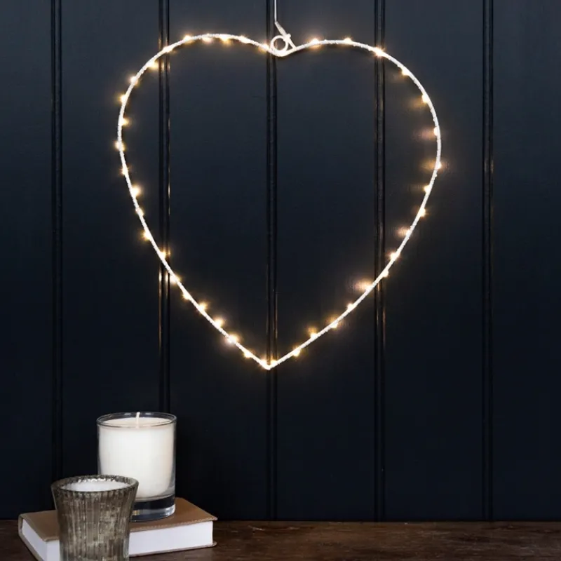 Rex London Metal heart LED light - 30cm New