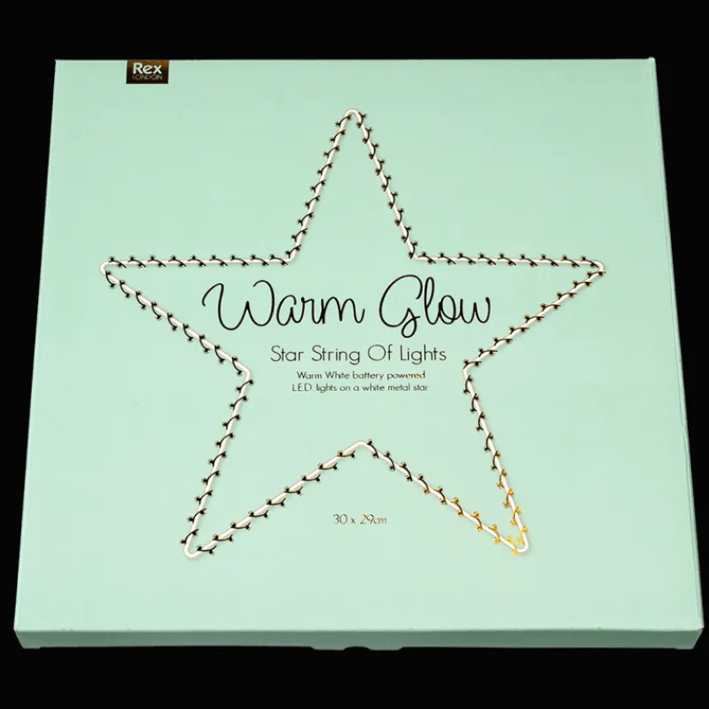 Rex London Metal star LED light - 30cm Discount