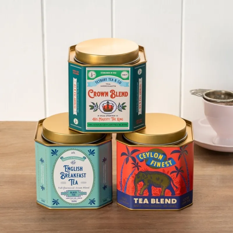 Rex London Metal tea caddy - Crown Blend Best