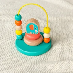 Rex London Mini bead loop and stacker wooden toy - Wild Wonders Sale