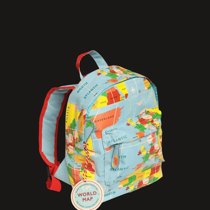 Rex London Mini children's backpack - World Map New