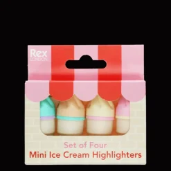 Rex London Mini highlighters (set of 4) - Ice cream Best