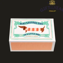 Rex London Mini sausage dog in a little box - Sausage Dog soft toy Sale