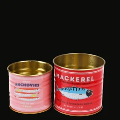 Rex London Mini storage tins (set of 2) - Fish MACKEREL & ANCHOVIES Online
