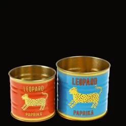 Rex London Mini storage tins (set of 2) - LEOPARD Clearance