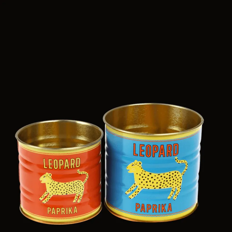 Rex London Mini storage tins (set of 2) - LEOPARD Clearance