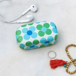 Rex London Mini travel case - Blue and green Daisy Online