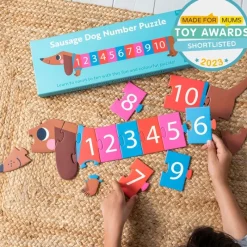 Rex London Number floor puzzle (16 pieces) - Sausage Dog Sale